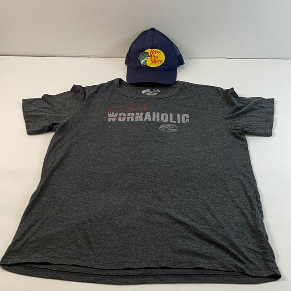 Bass Pro Shops Other - BASS PRO SHOPS MENS SHORT SLEEVE SHIRT & HAT